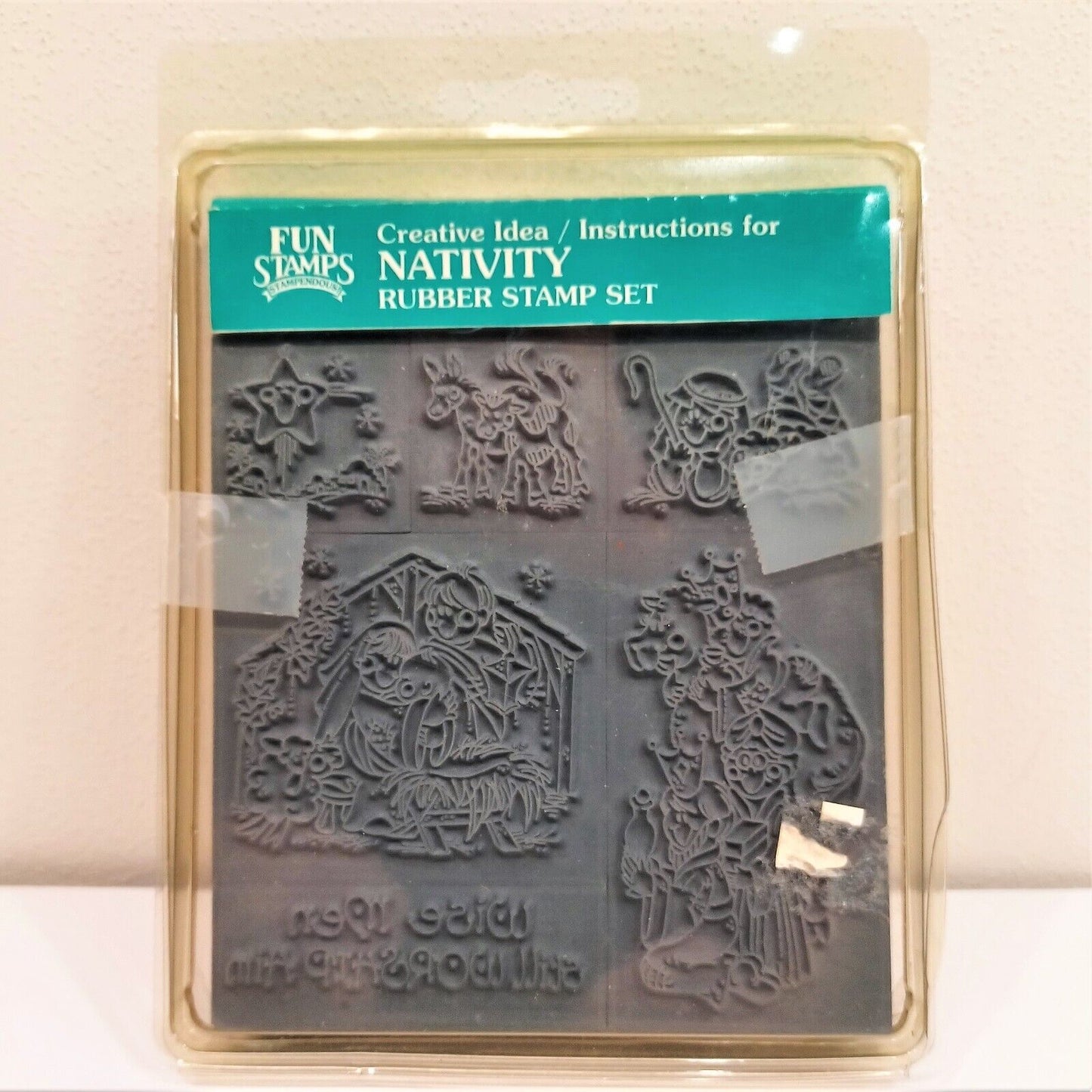 Stampendous Nativity Rubber Stamp Set Christmas Foam Mounted *Unused* 9 Stamps