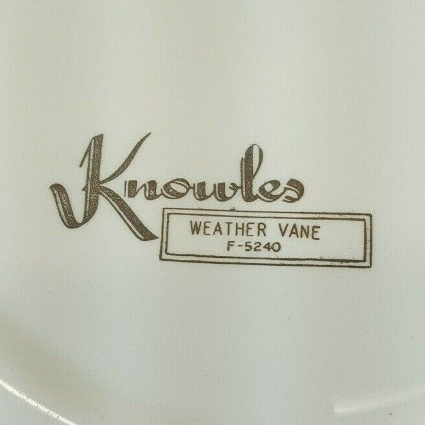 Set/5 Edwin Knowles Weather Vane Rooster 10-1/4" Dinner Plates MCM #F-5240