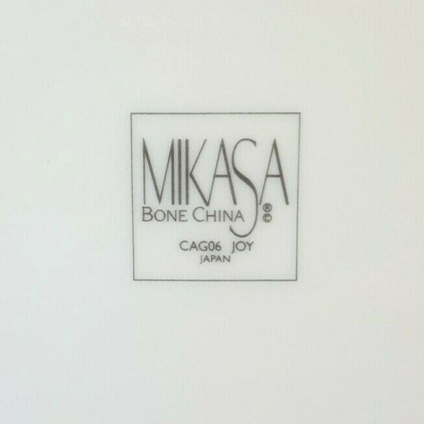 Mikasa Cake Plate CAG06 Joy Pattern 12-1/8" Bone China 1990-1997 pink gray peach