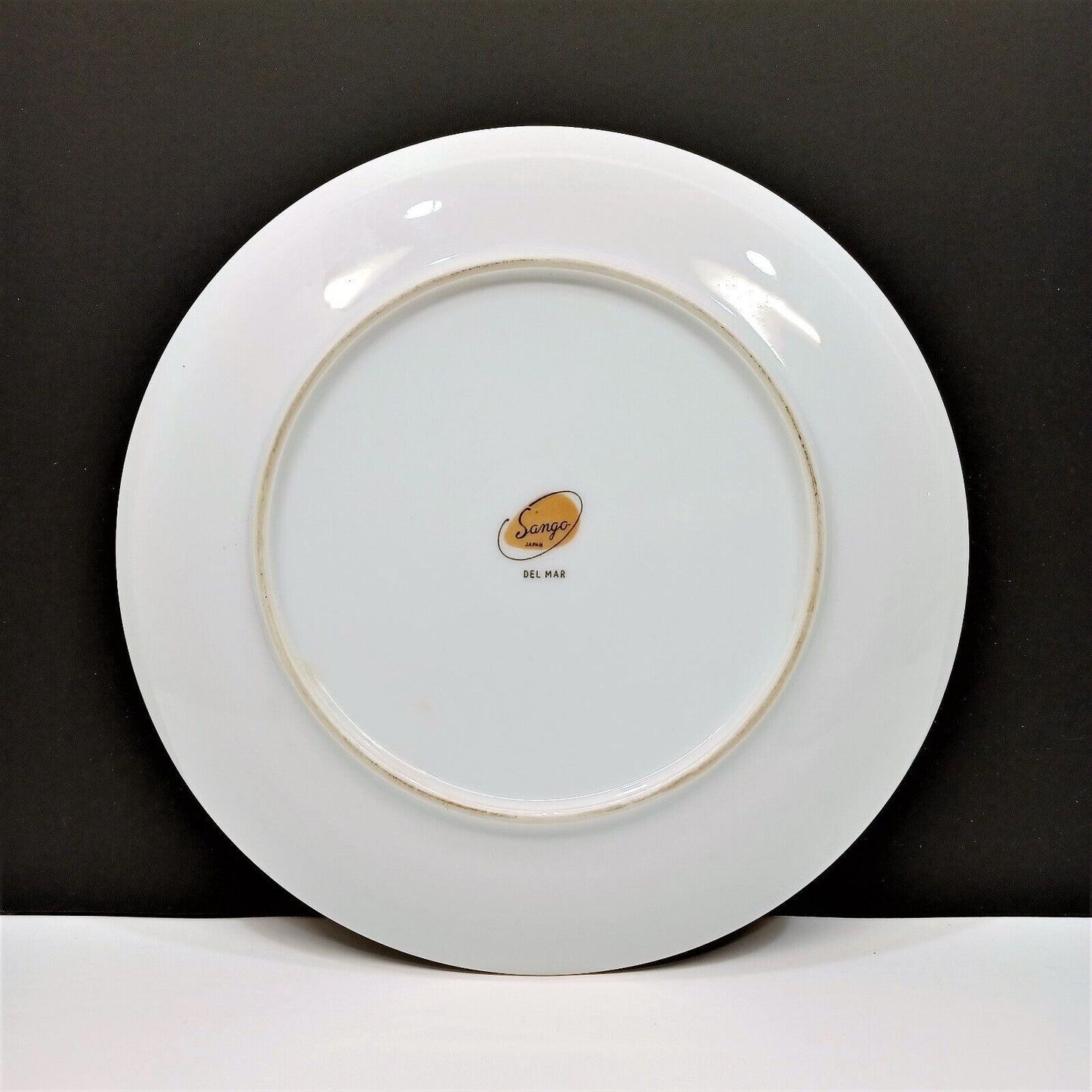 Set/11 Sango Del Mar Salad Side Plate 7-5/8" yellow cattails platinum trim MCM