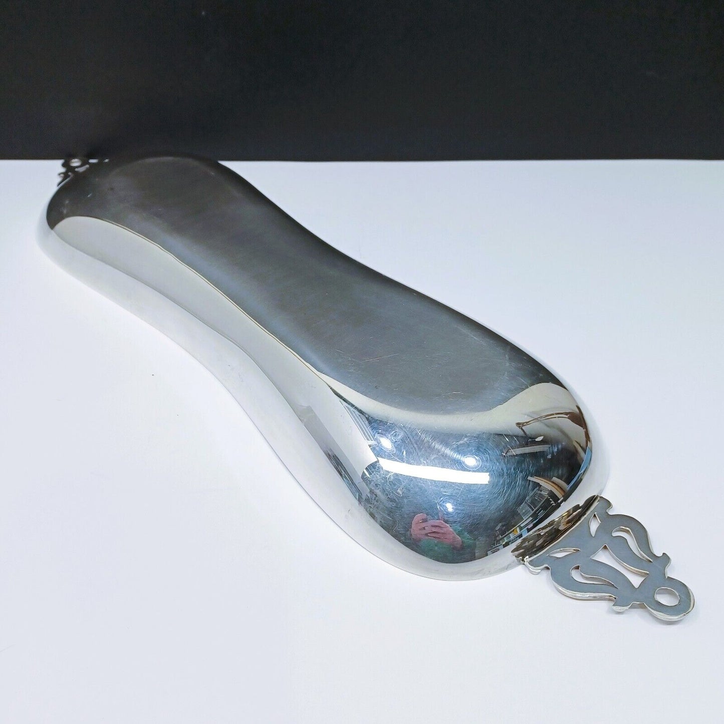 Sheffield Silverplate Handled Bread Tray Serving Dish Made in USA rounded oblong