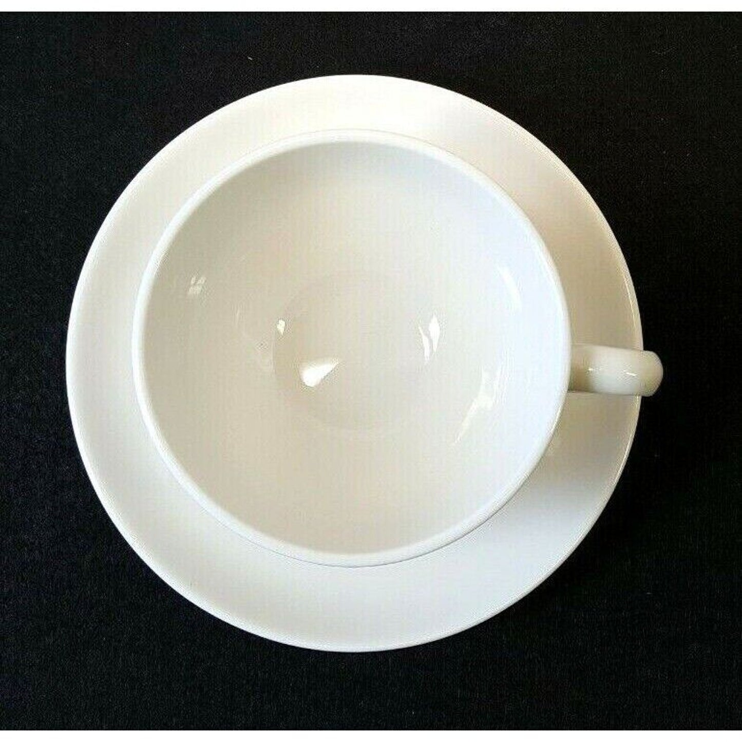 Set/8 Syracuse Carefree Serene White Coffee Cup & Saucer Sets MCM 1958-1967