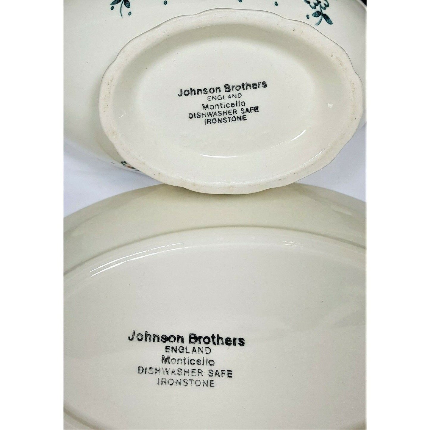 Johnson Bros Monticello Ironstone Gravy Boat w/ Det. Underplate England 1983