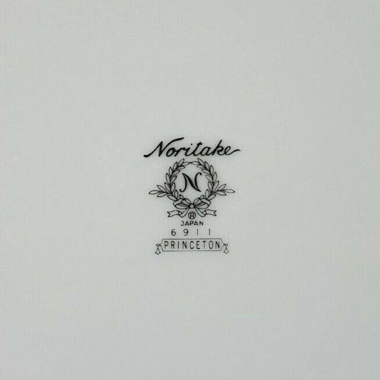 Set/13 Noritake Princeton 6911 8.25" Salad Plates Green Flower Border Japan