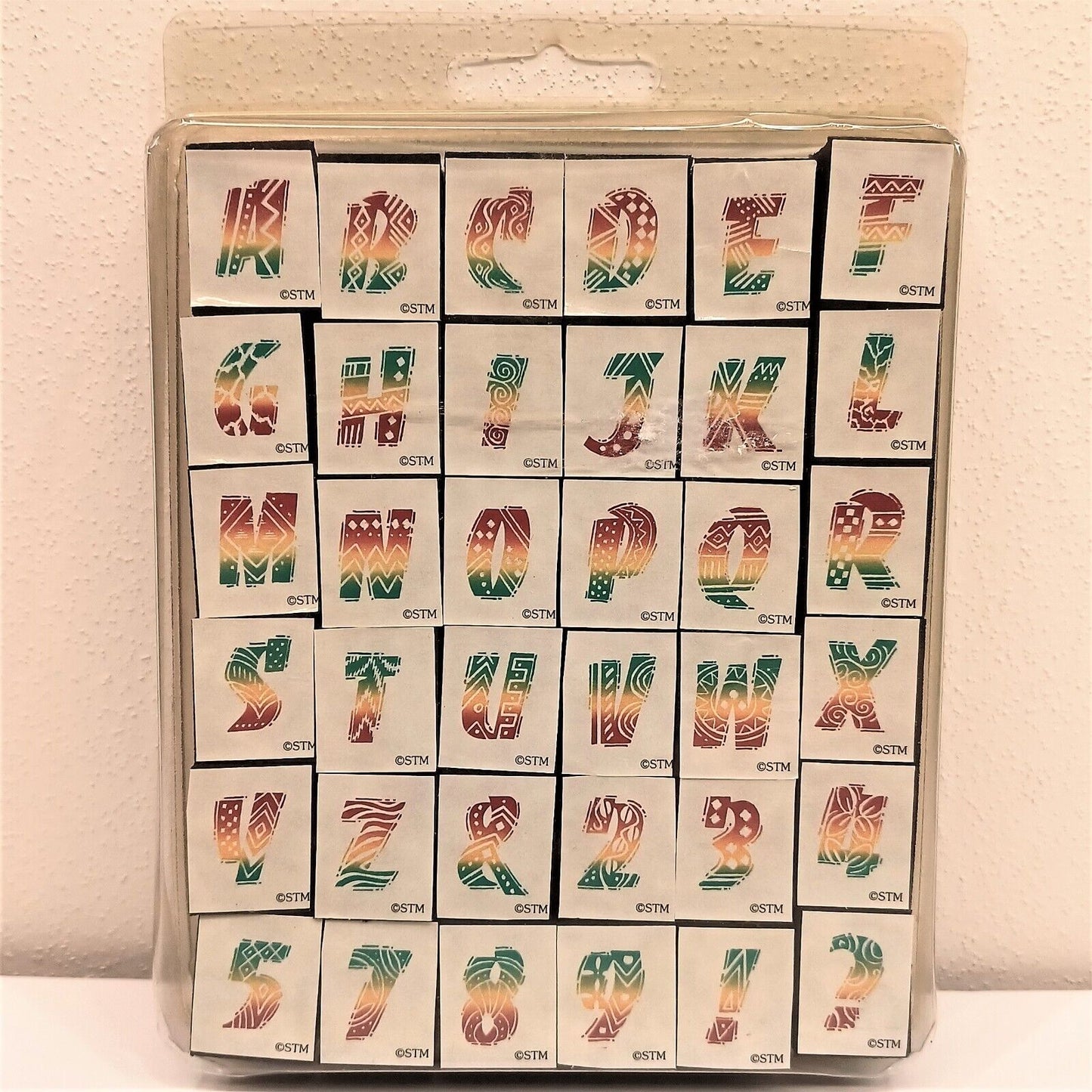 Stampendous Jungle Alphabet Foam Mounted 36 Rubber Stamps *Unused* instructions