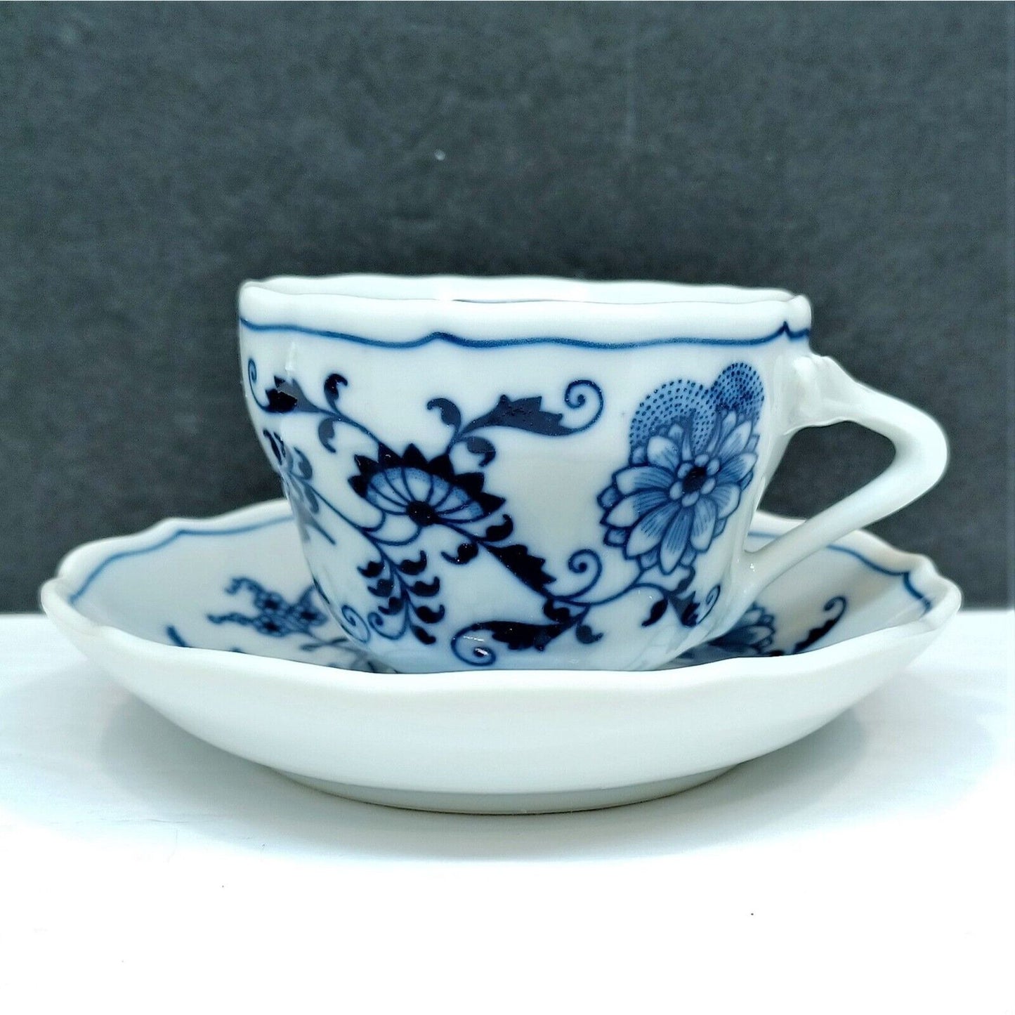 Set/3 Blue Danube Demitasse Coffee Cup Saucer Sets Lipper Int'l Japan G3