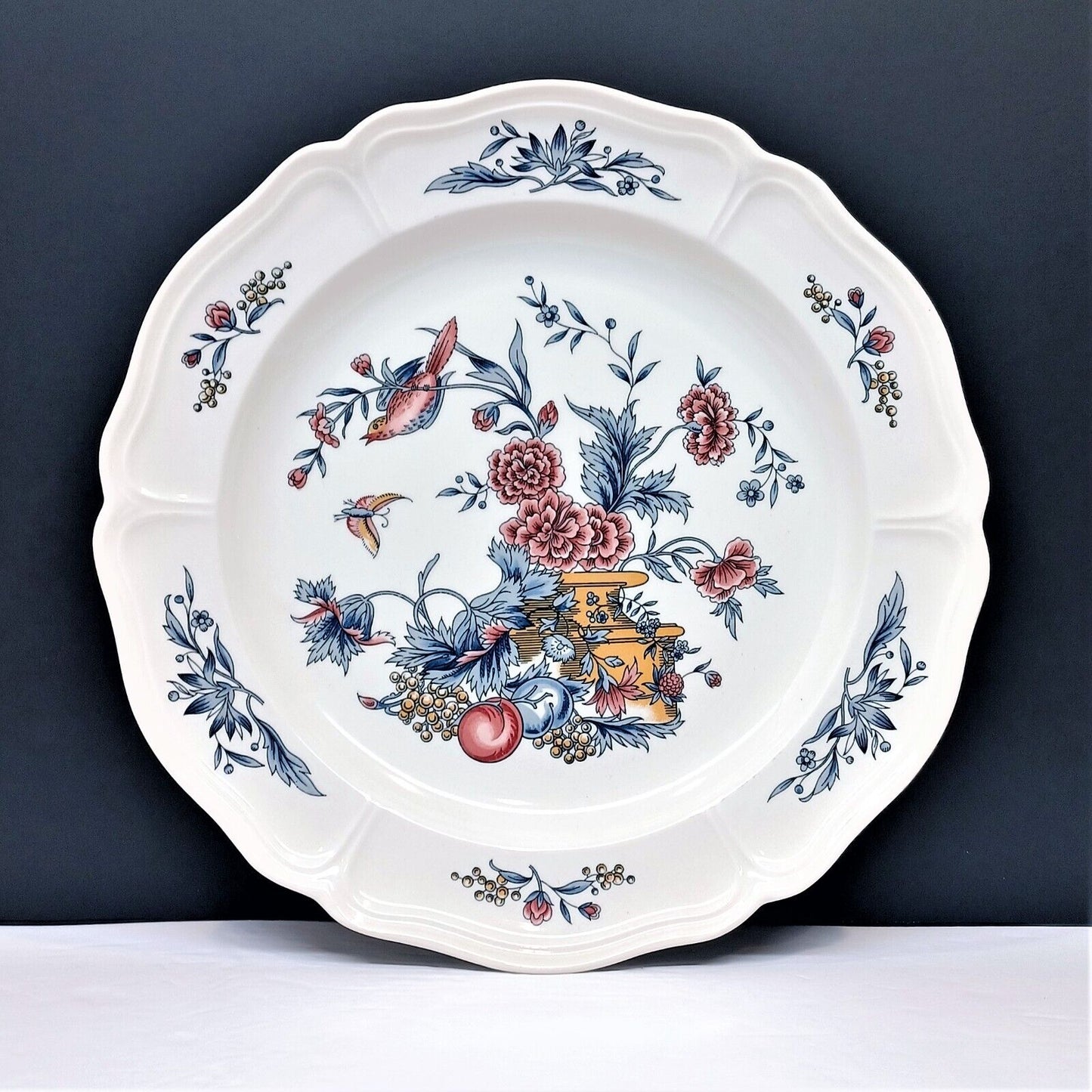 Set/7 Wedgwood Salad Plates Williamsburg Potpourri 8.25" England 1956-1998