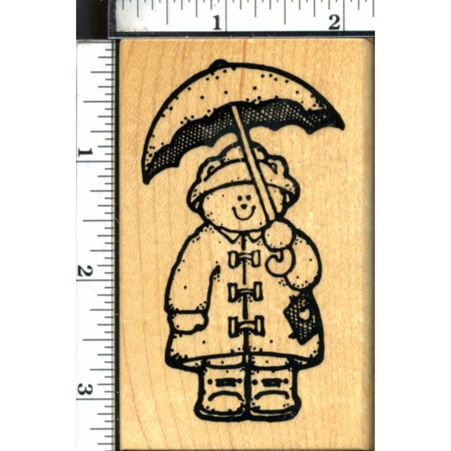 Lot/4 ALIAS SMITH & ROWE Bear / Clown / Bush / +1 Wood Mount Rubber Stamps 1993