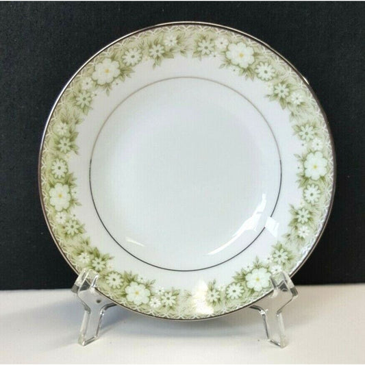 Set/5 Noritake Princeton 6911 Fruit / Berry Bowl Green Flower Border Japan