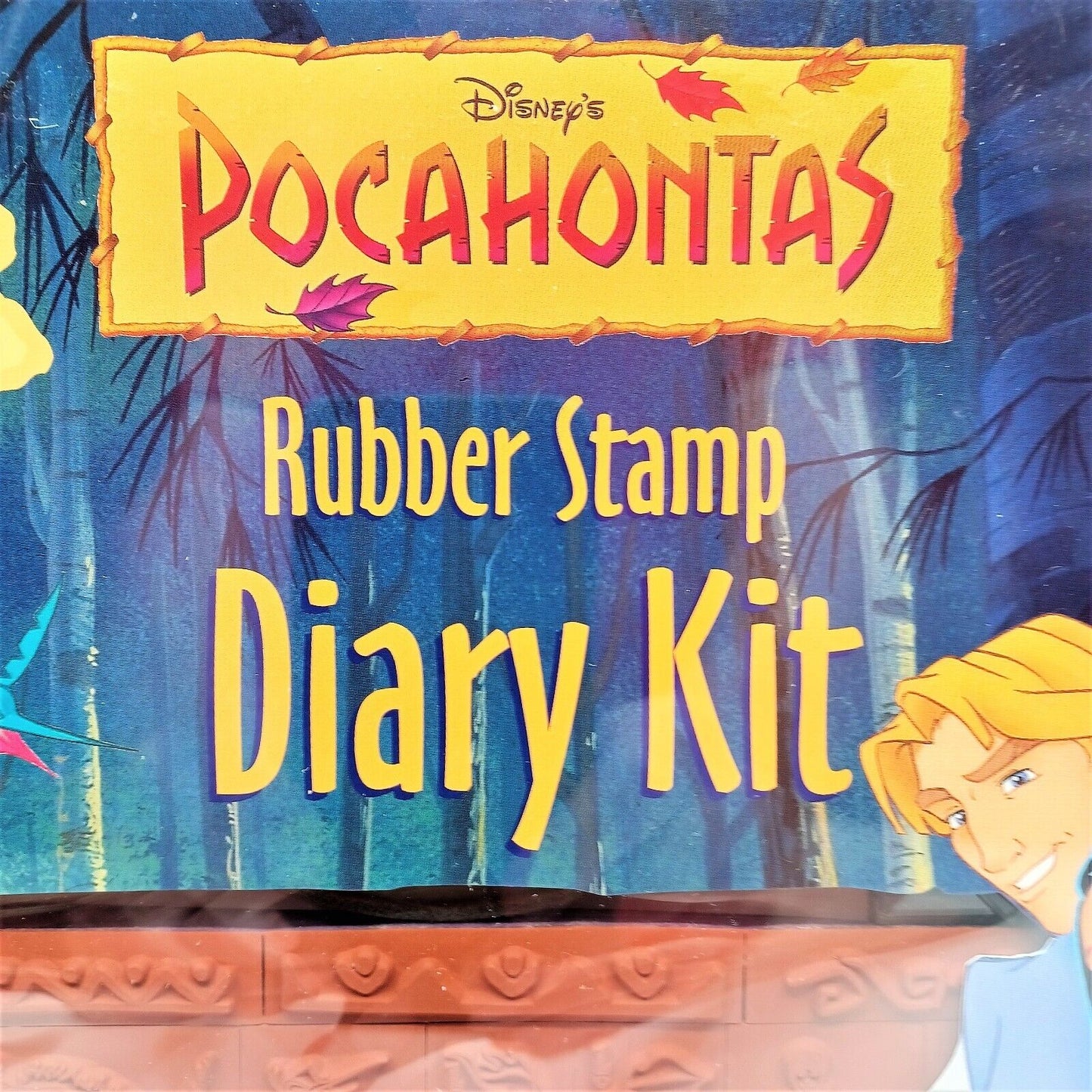 Disney Pocahontas Rubber Stamp Diary Kit Rubber Stampede NOS *Sealed* 30 Stamps